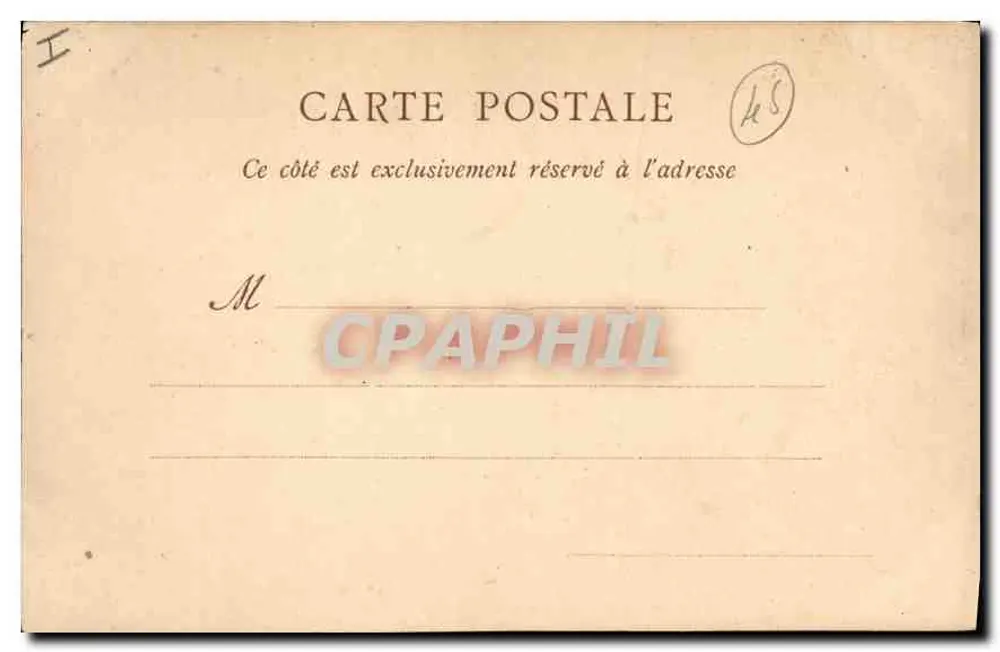 O Cão de Monlargis — estátua em um jardim — Livraria V° BEGAULT, Rue Dorée, Montargis, n°8 - Verso