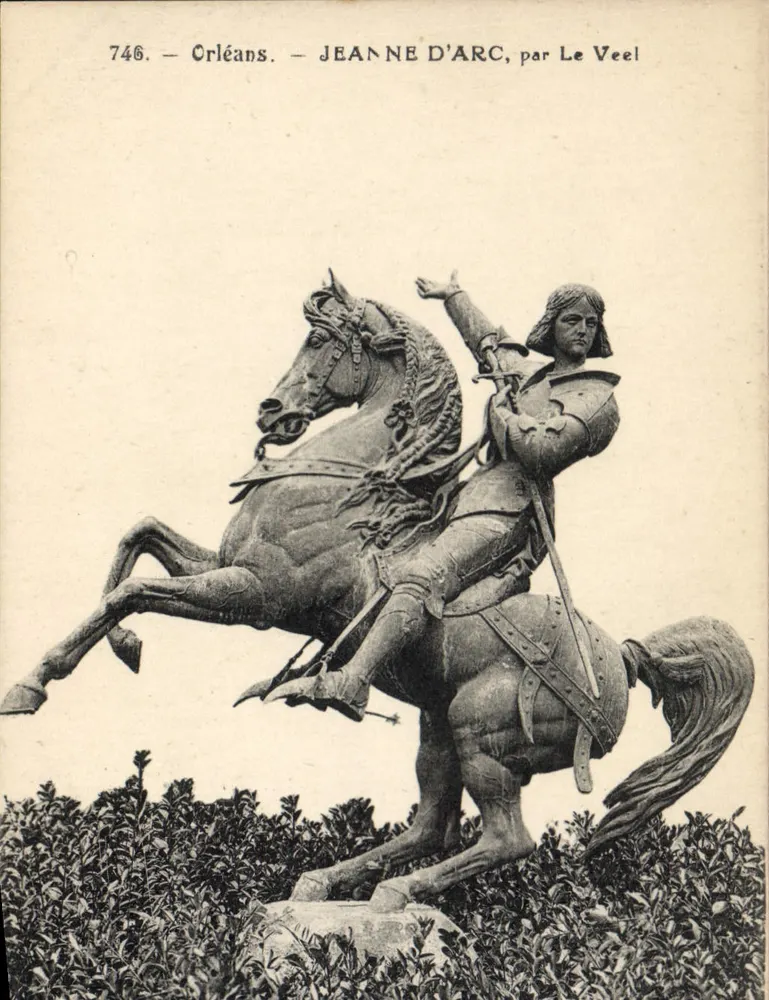 Orléans — Estátua de Joana d'Arc por Le Veel — n°746 - Frente