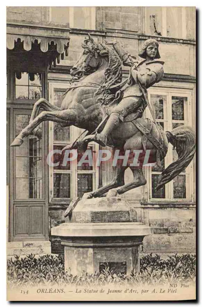 Orléans — A Estátua de Joana d'Arc, por A. Le Vèel — ND Phot - Frente