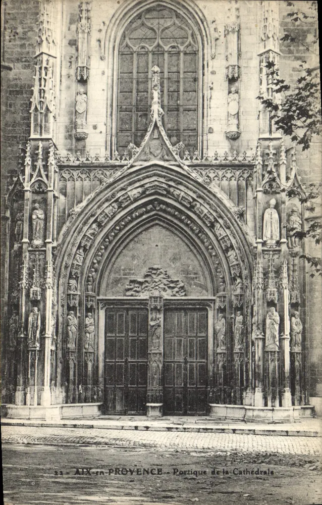 Aix-en-Provence — Portique da Catedral — Editor não identificado, n° 54 - Frente