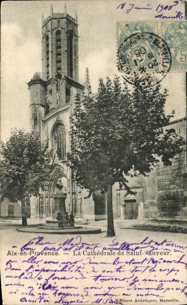 Aix-en-Provence — Kathedrale Saint-Sauveur — Künstlerverlag, Marseille - Vorderseite