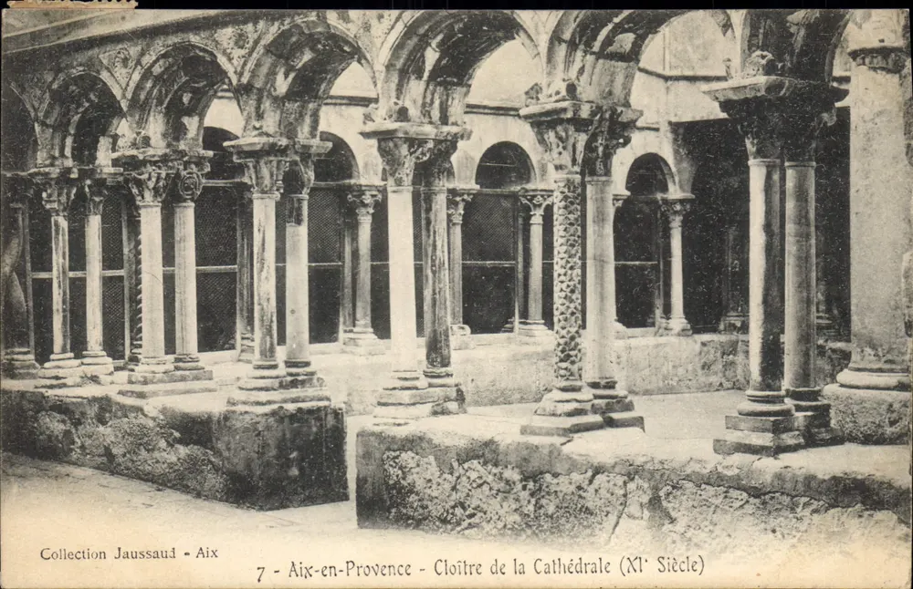 Aix-en-Provence - Cloître da Catedral (Século XI) — Coleção Jaussaud — n°7 - Frente