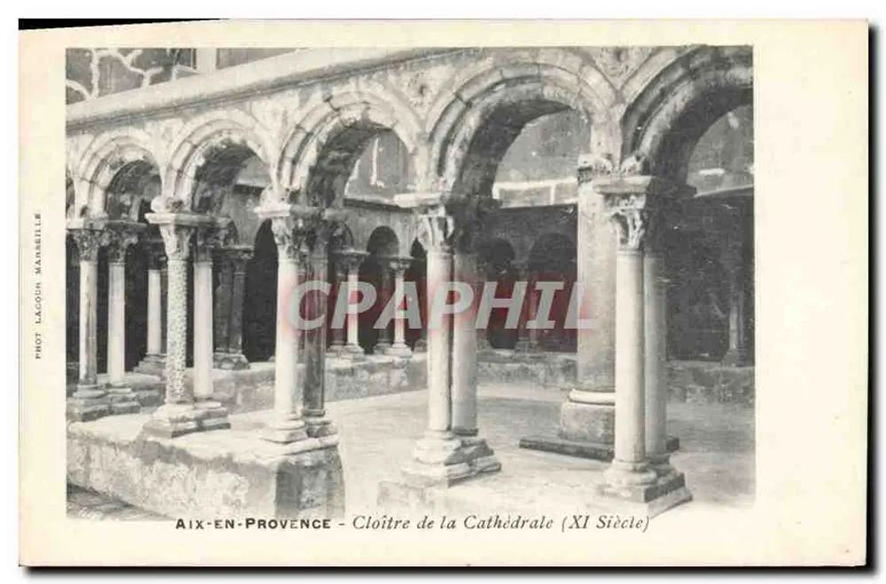 Aix-en-Provence — Claustro da Catedral (Século XI) — Fot. Lacouïn Marbrille - Frente