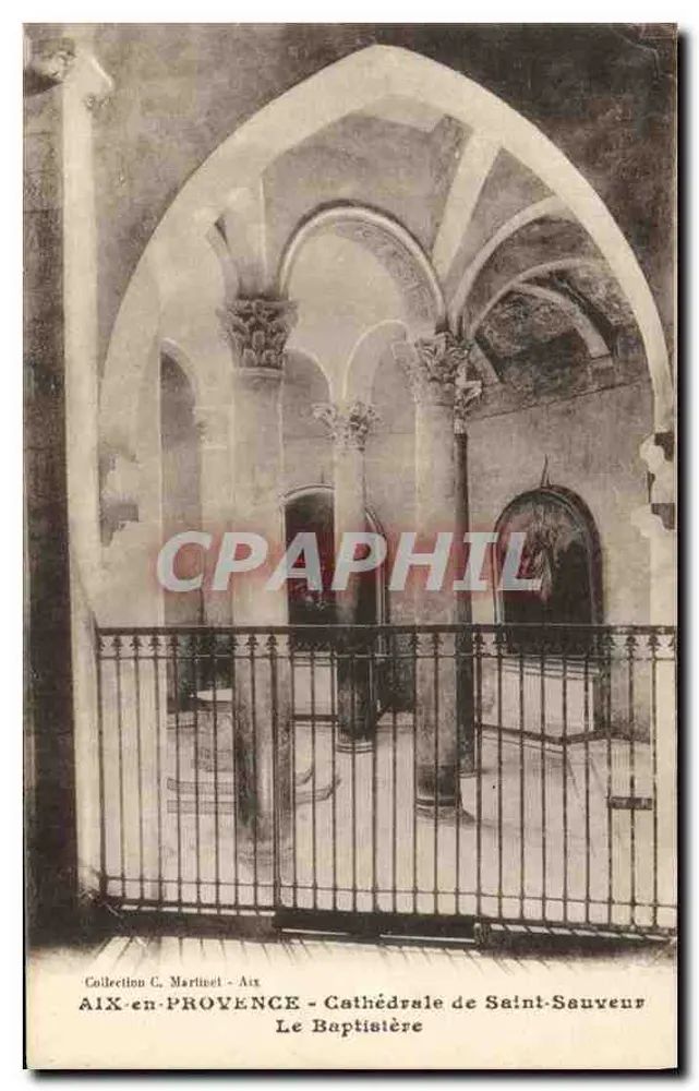 AIX-en-PROVENCE - Kathedrale Saint-Sauveur - Der Taufbau - Vorderseite