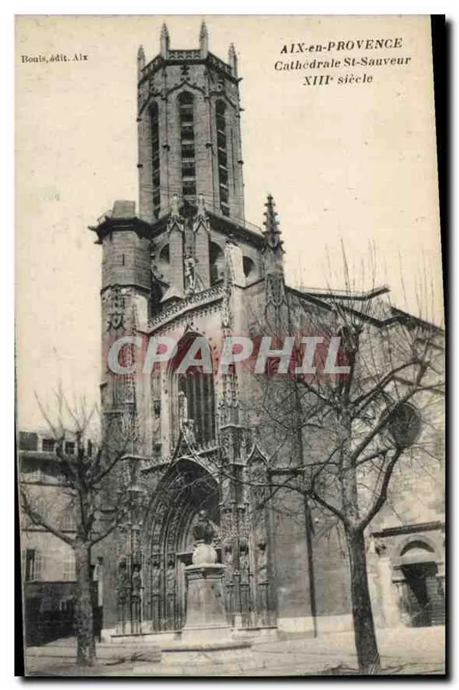 Aix-en-Provence — Kathedrale Saint-Sauveur des 13. Jahrhunderts — Verlag Bouis, Aix - Vorderseite
