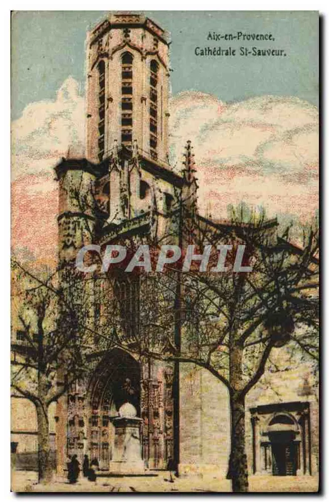 Aix-en-Provence — Kathedrale Saint-Sauveur — unbekannter Verlag, Seriennummer nicht sichtbar - Vorderseite