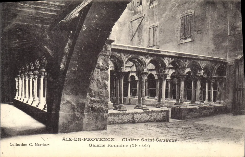 Aix-en-Provence — Cloister Saint-Sauveur — Römische Galerie (11. Jahrhundert) - Vorderseite