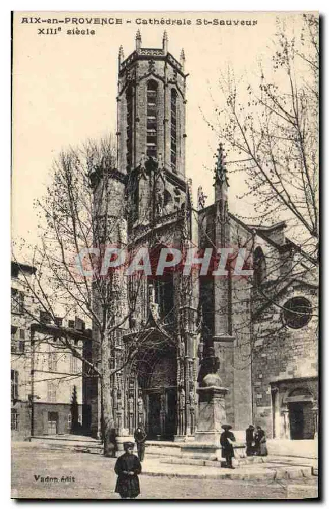Aix-en-Provence — Kathedrale Saint-Sauveur — 13. Jahrhundert — Vadon édit - Vorderseite