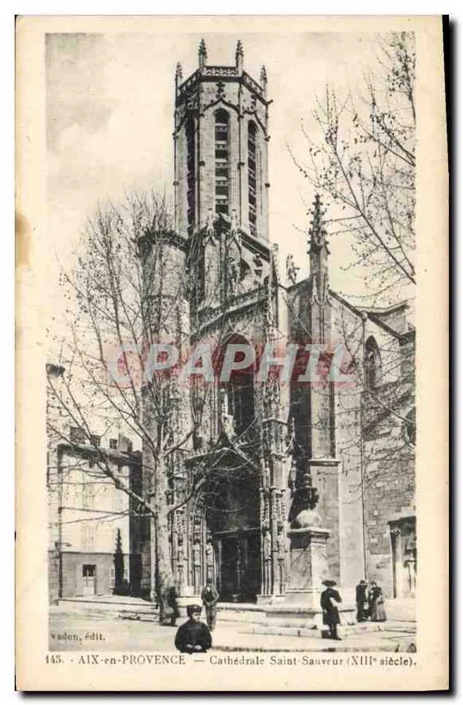 AIX-en-PROVENCE — Kathedrale Saint-Sauveur (13. Jahrhundert) — Vadon, Verlag Nr. 143 - Vorderseite