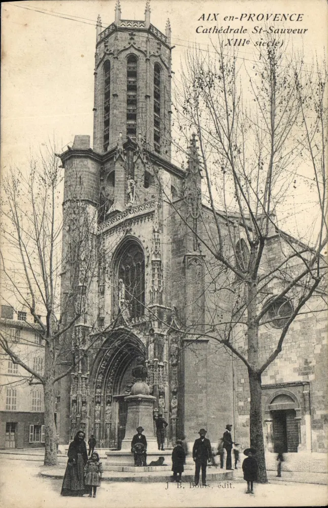 Aix-en-Provence — Kathedrale Saint-Sauveur (13. Jahrhundert) — J. B. Bours, Verlag - Vorderseite