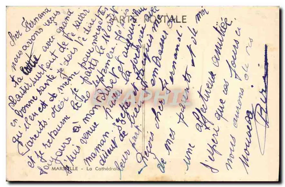 A Catedral de Marselha — vista geral — editor 'Le William' n° 122 - Verso