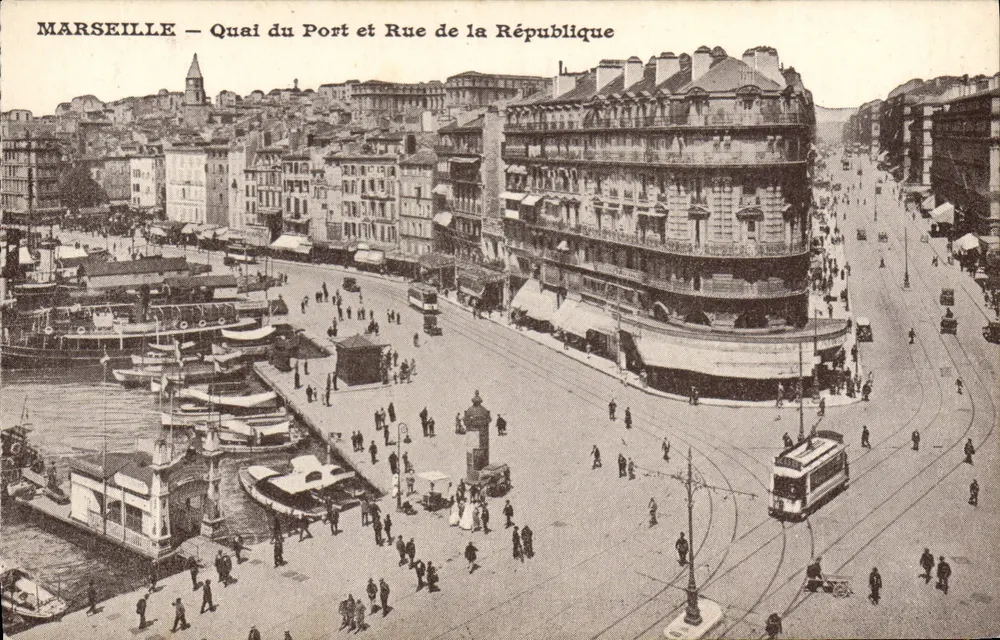 MARSEILLE — Quai du Port und Rue de la République — n°8 - Vorderseite