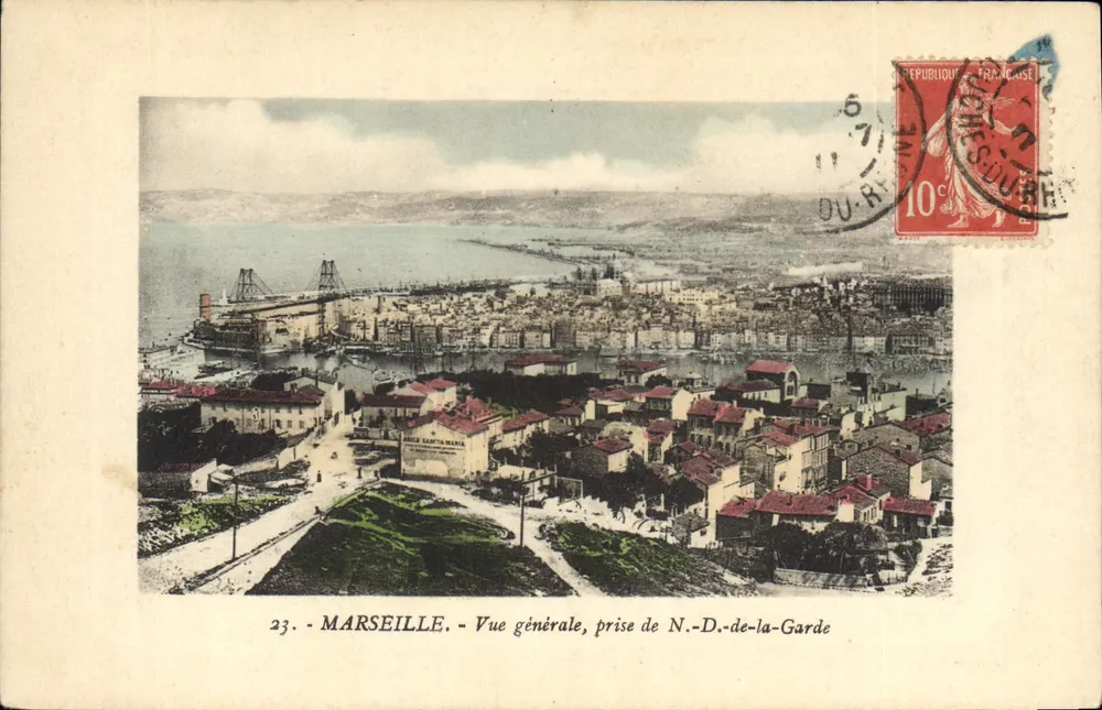 Marseille - Allgemeiner Blick, vom Notre-Dame-de-la-Garde aus — Verlag: C. B. S. (Nr. 23) - Vorderseite