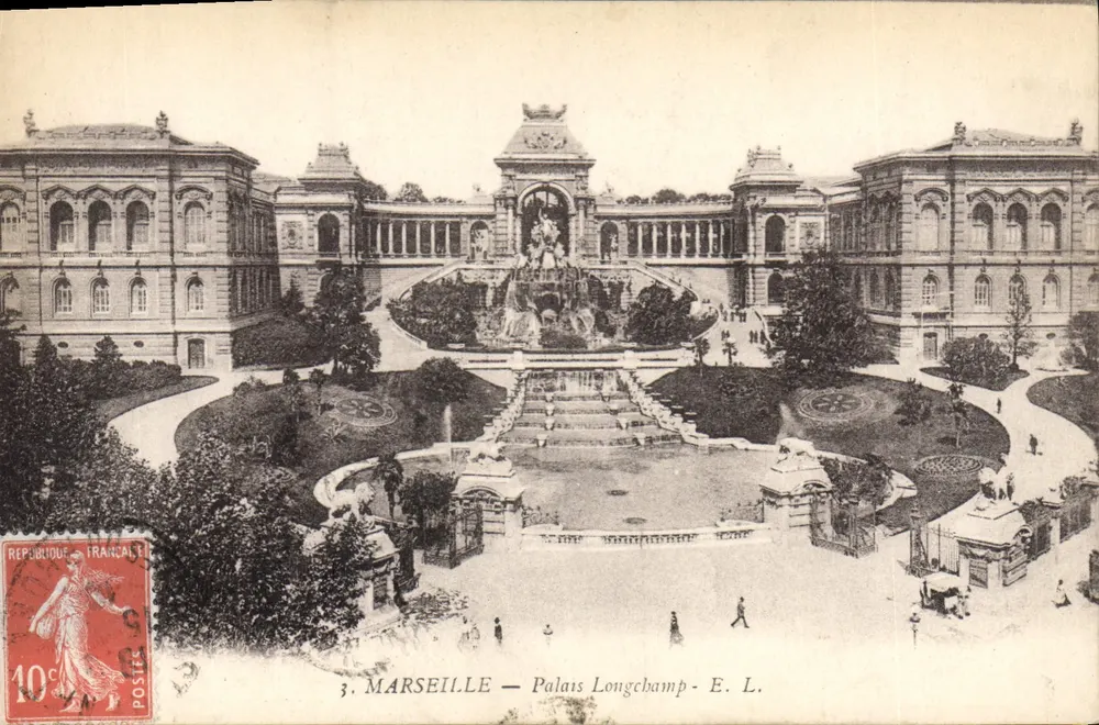 Marselha — Palácio Longchamp — E. L. - Frente