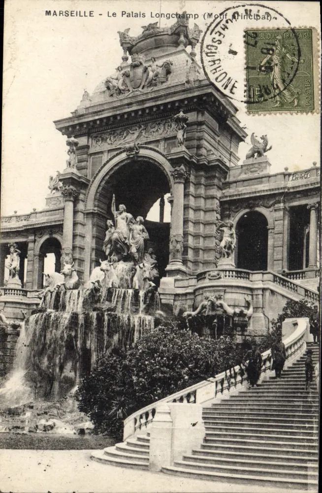 Marseille - Das Palais Longchamp (Hauptmotiv) — Verleger: Chèze & Cie, Seriennummer nicht sichtbar - Vorderseite