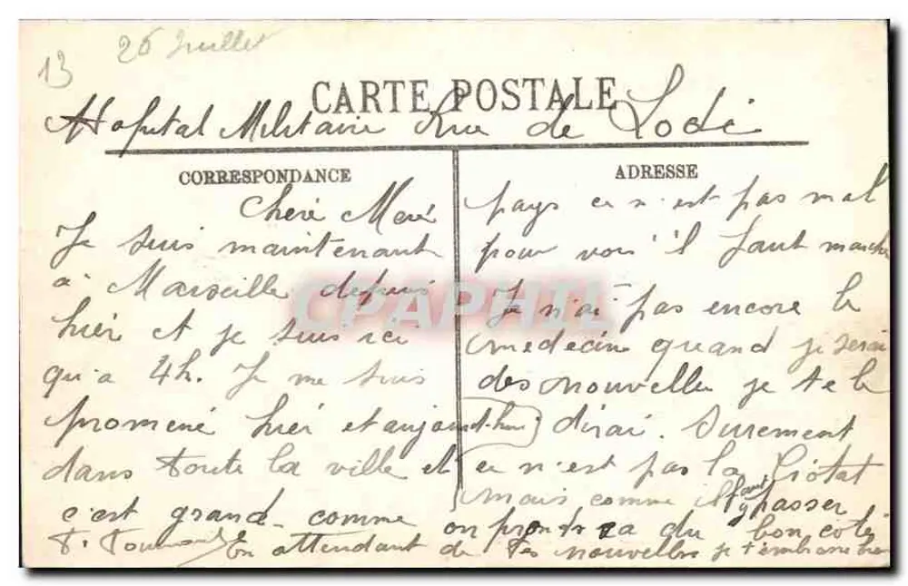 Marseille — O Forte St-Jean — Editor desconhecido, n° 46 - Verso