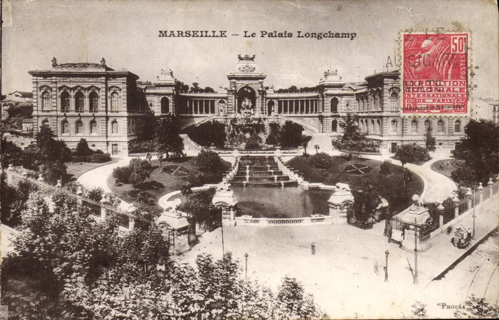 Marselha — O Palácio Longchamp — Exposição Internacional de Paris 1900 — Phocéa - Frente