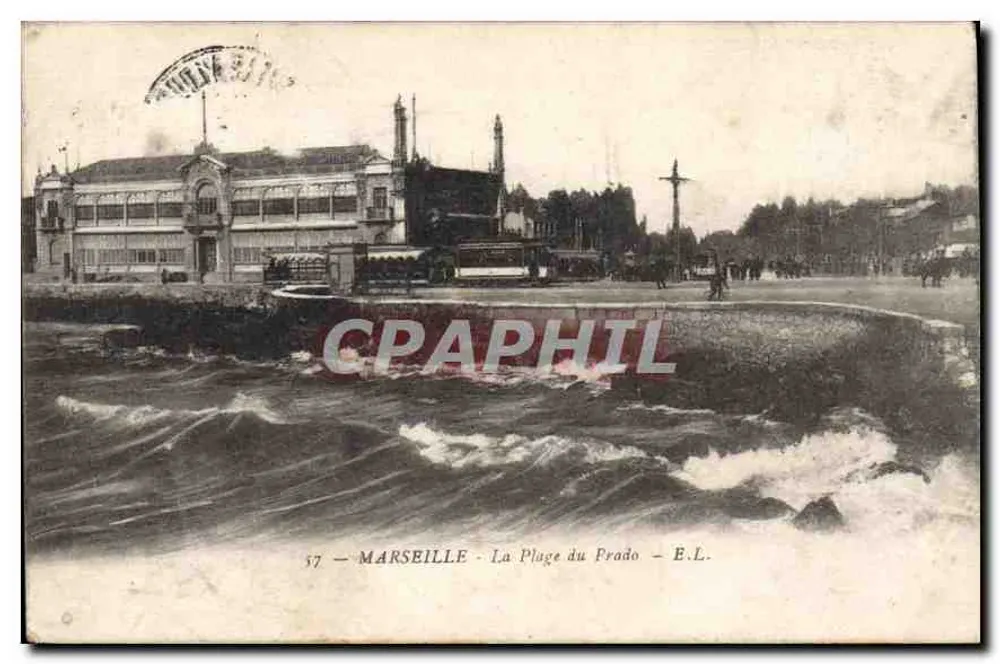 Marseille - A Praia do Prado — E.L. n°57 - Frente