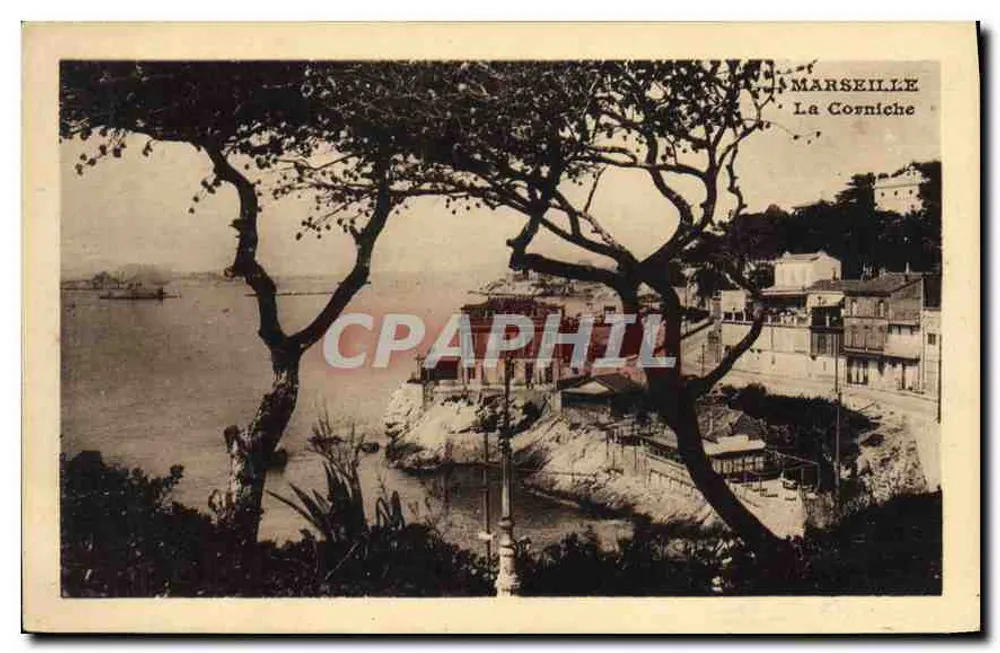 Marselha — A Corniche — editor não visível - Frente