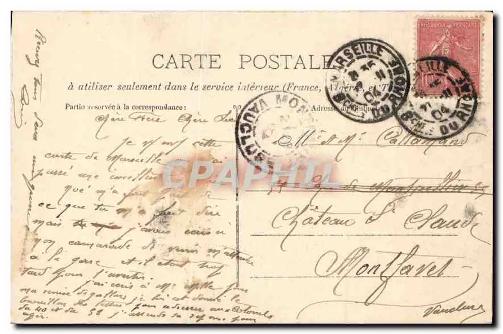 Marseille - Die Aufzüge der N.D. de la Garde — Guénde fot. Marseille, n°138 - Rückseite