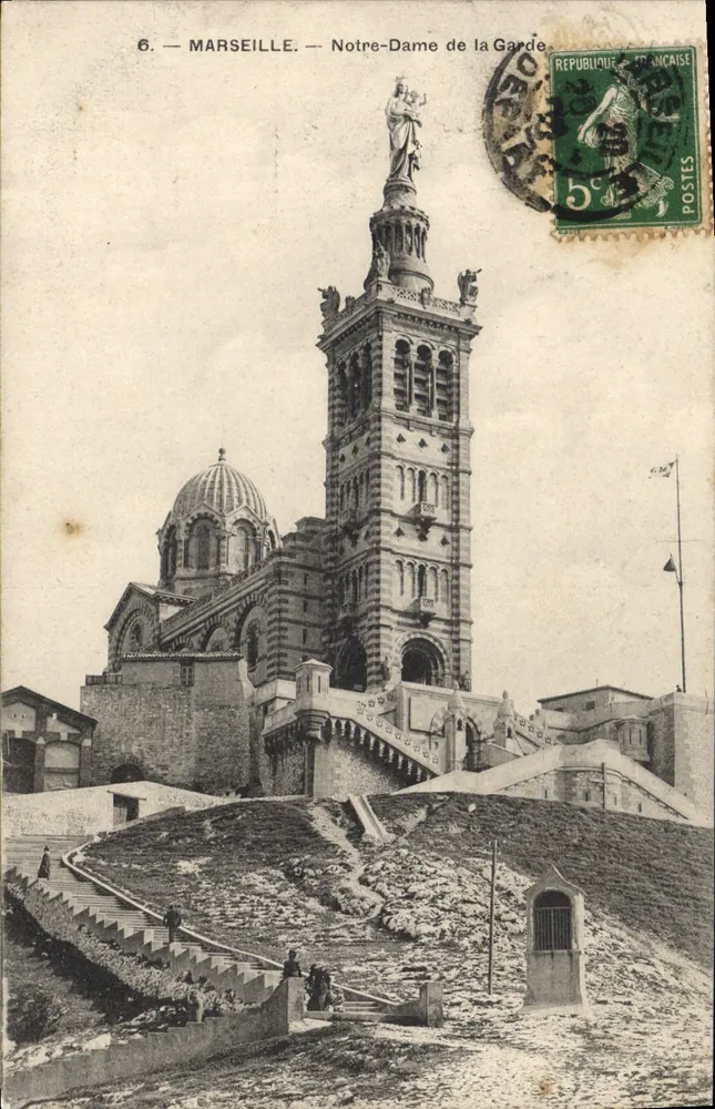 Marselha — Nossa Senhora da Guarda — Ed. Dugonniac, n°6 - Frente
