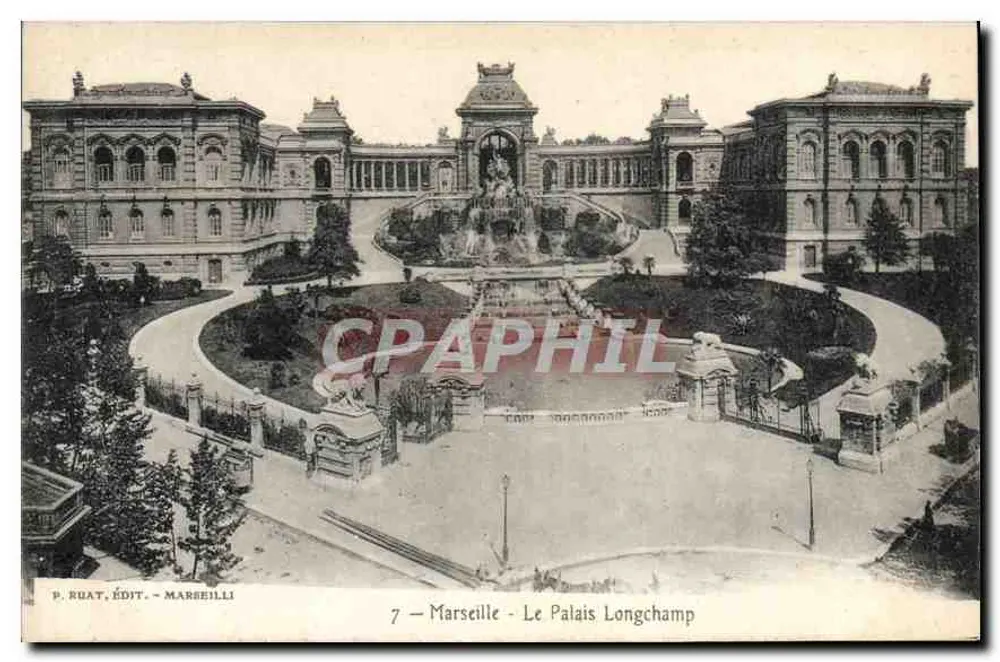 Marseille - O Palácio Longchamp — P. Ruat, editor - Marseille - Frente