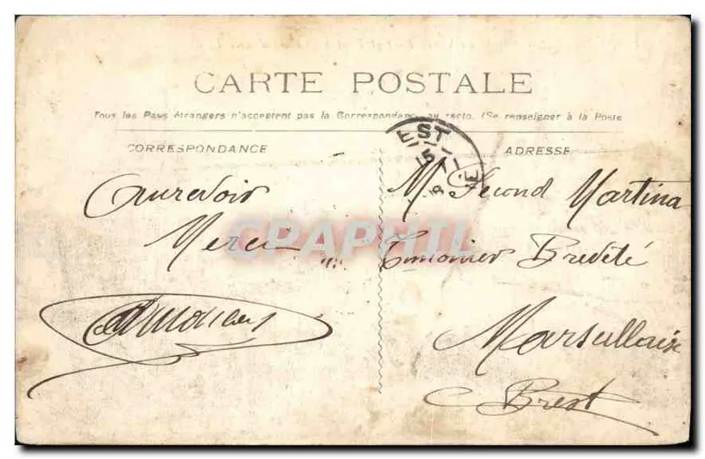 MARSEILLE — Eingang zum Vieux Port und Pont à Transbordeur — L.R. - Rückseite