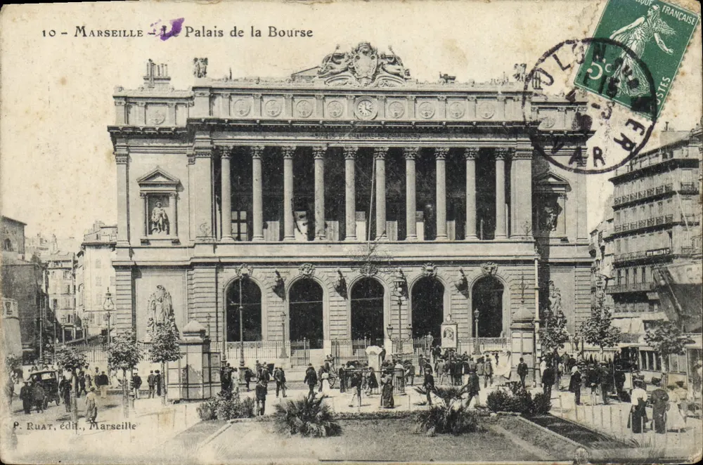 Marseille — Palácio da Bolsa — P. Ruat, editor, Marseille - Frente