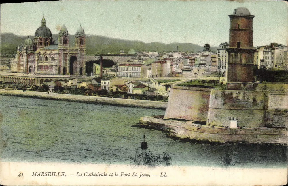 Marseille — Die Kathedrale und das Fort St-Jean — LL. n°43 - Vorderseite