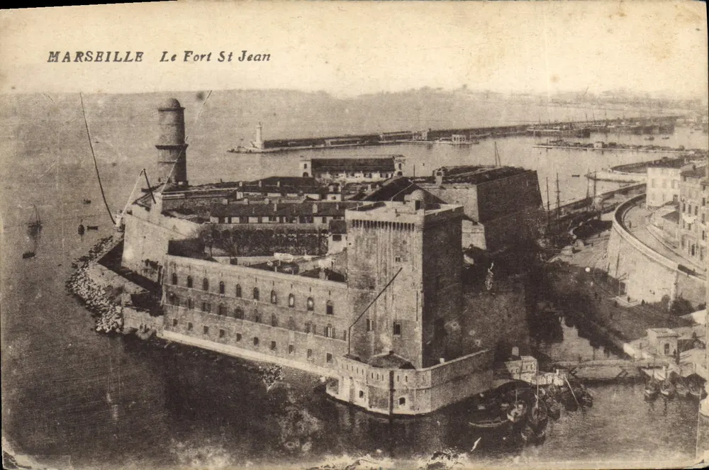 Marselha — O Forte Saint Jean — editor desconhecido - Frente