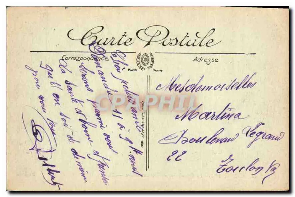 Marseille — A Canebière — Shlecta, n°41 - Verso