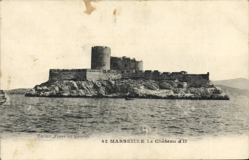Marselha — O Castelo de If — Edição Nouve les Galeries n°42 - Frente