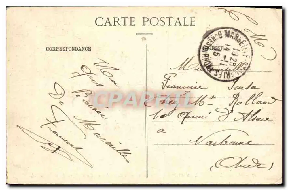 Marseille — Schloss Pharo - Hochschule für Medizin (Ehemaliges Kaiserliches Schloss) - Verlag EL. - Rückseite