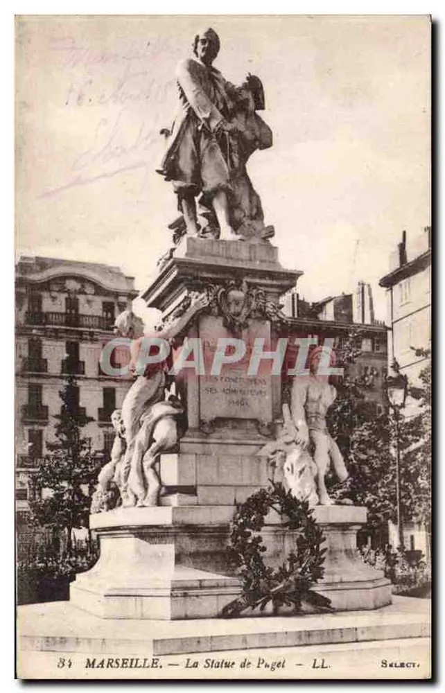 Marseille — A Estátua de Pugel — LL. Select. - Frente