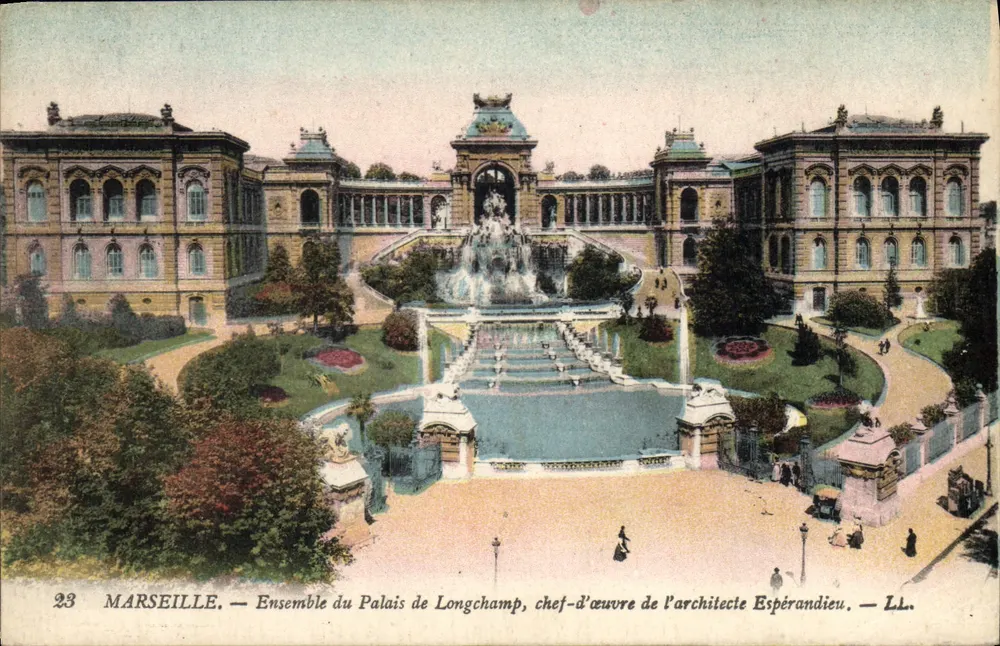 Marseille — Ensemble des Palais de Longchamp, Meisterwerk des Architekten Espérandieu — LL. - Vorderseite