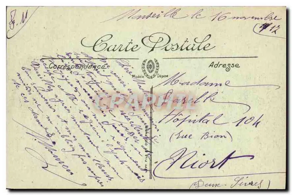 Marselha — Conjunto do Palácio Longchamp — X X - Verso