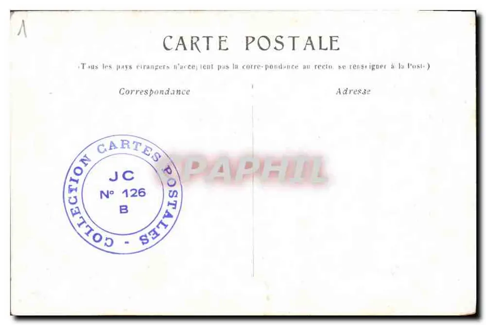Marseille — De Spaarbank — uitgever JC N° 126 B - Achterkant