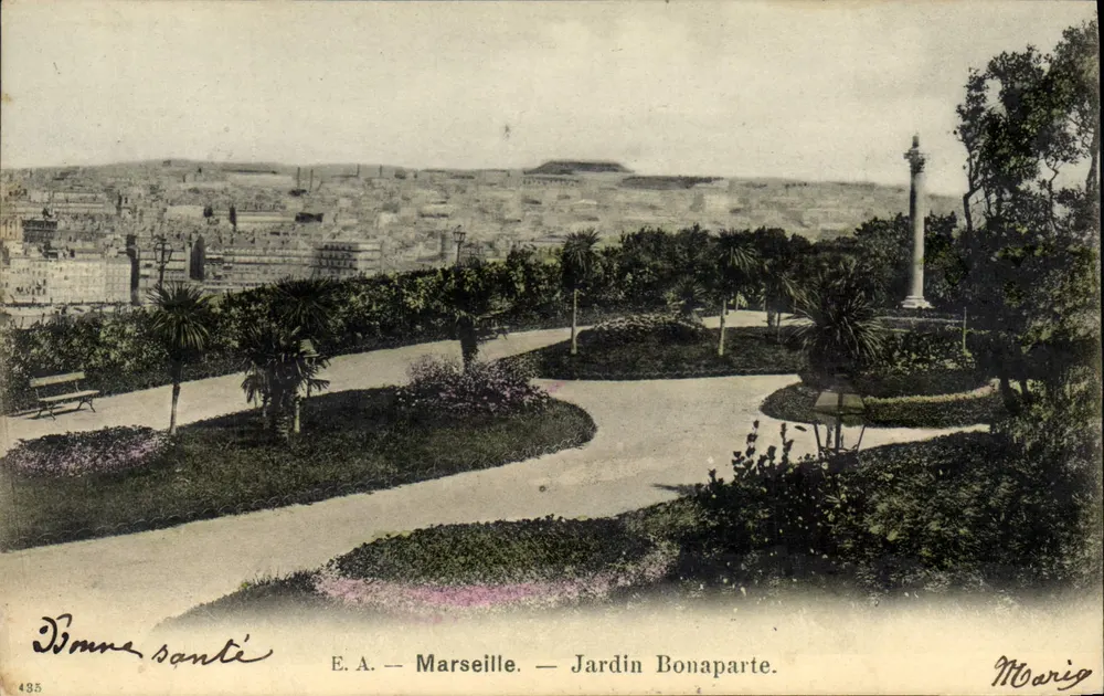 Marseille — Jardin Bonaparte — E.A. — Moarig - Vorderseite
