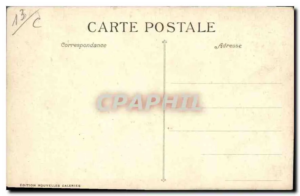 Marseille — De Spaarbank — Uitgave Nouvelles Galeries, n°11 - Achterkant