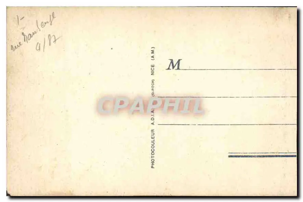 Marselha — Vista geral — Fotocor A.D.I.A. (Shiroch) Nice, n°812 - Verso
