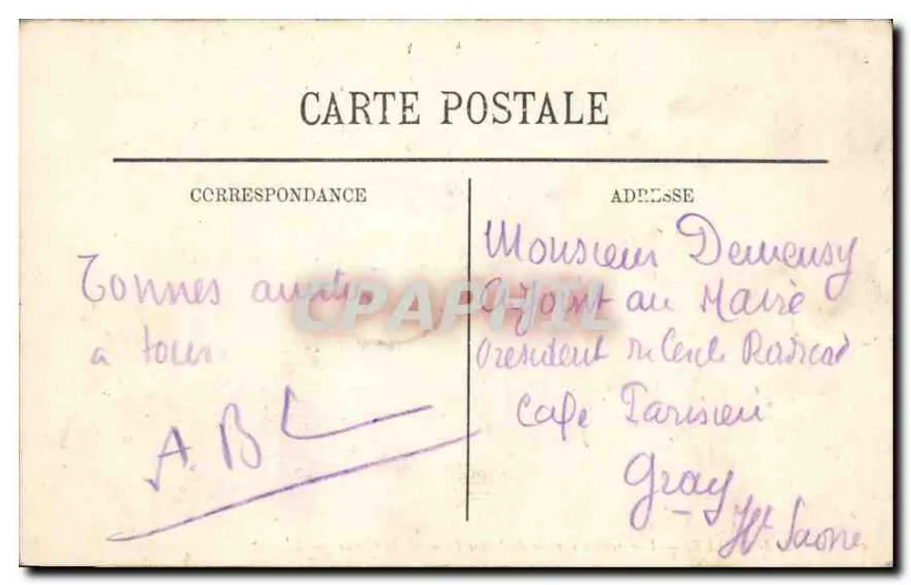 Marseille — Allgemeiner Blick von Notre-Dame-de-la-Garde — LL — Verlag AÉLIE SANTA MARIA - Rückseite