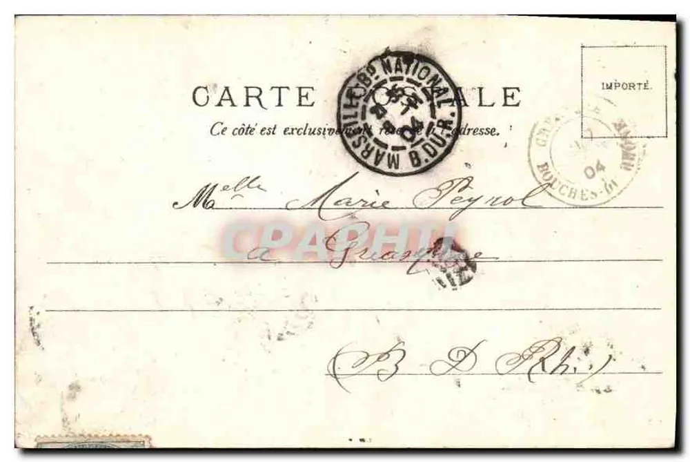 Marseille — Panorama — Editor J. Smirner, n° 222 - Verso