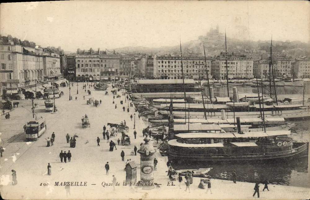 Marselha — Quai de la Fraternité — E.L. - Frente