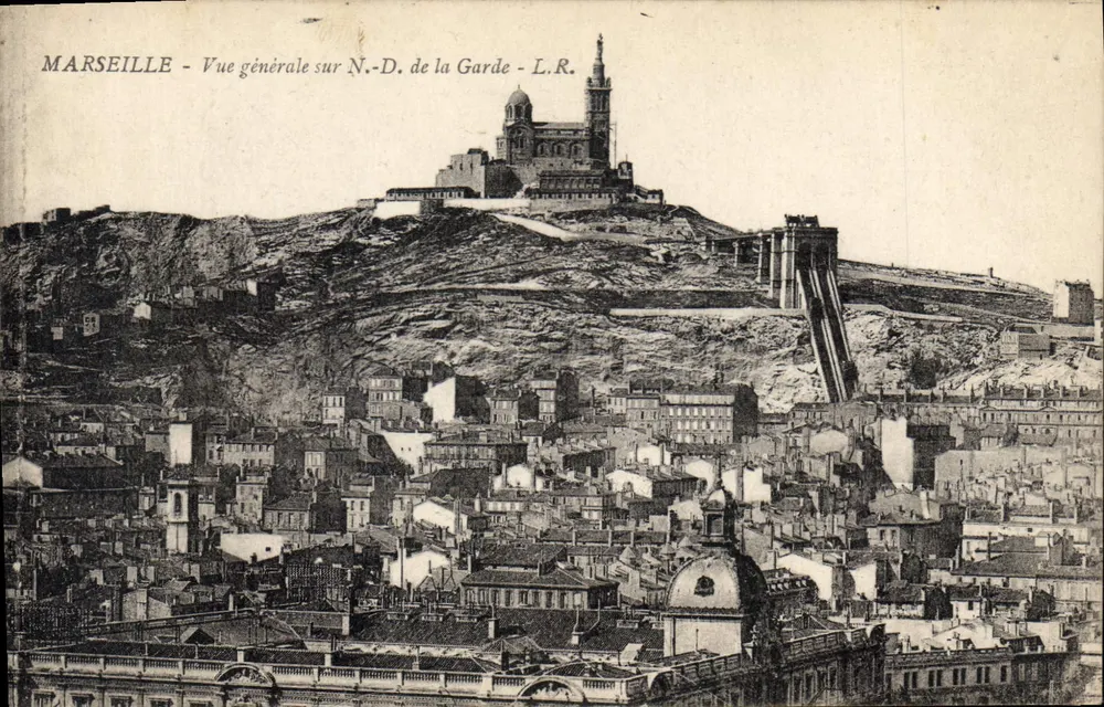 Marseille — Allgemeiner Blick auf N.-D. de la Garde — L.R. - Vorderseite