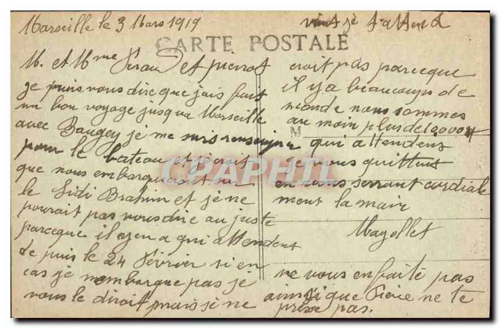 Marseille — Allgemeiner Blick auf N.-D. de la Garde — L.R. - Rückseite