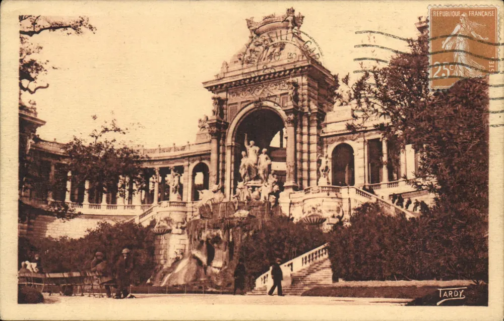 Das Palais Longchamp — Hauptmotiv — Künstleredition A. Tardy, Marseille - Vorderseite