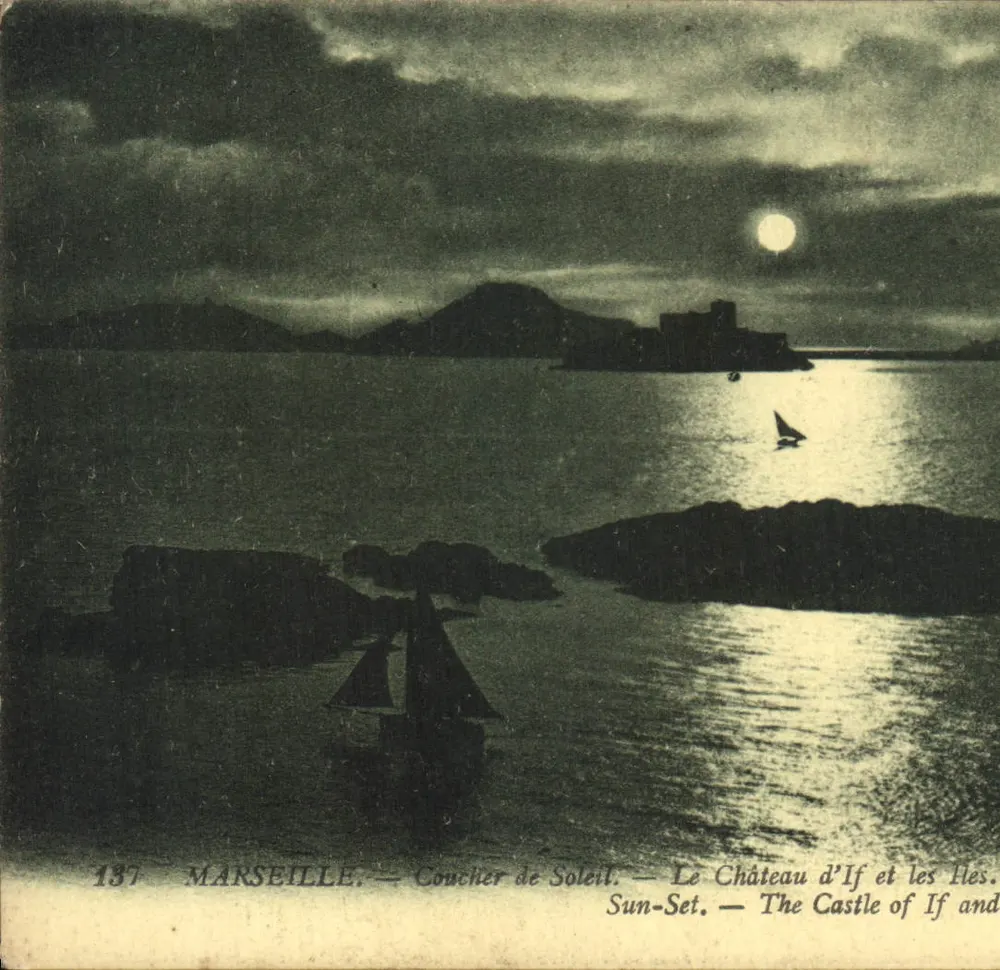 Marseille — Sonnenuntergang — Schloss If und die Inseln — Verlag Lévy Fils, Paris, Nr. 137 - Vorderseite