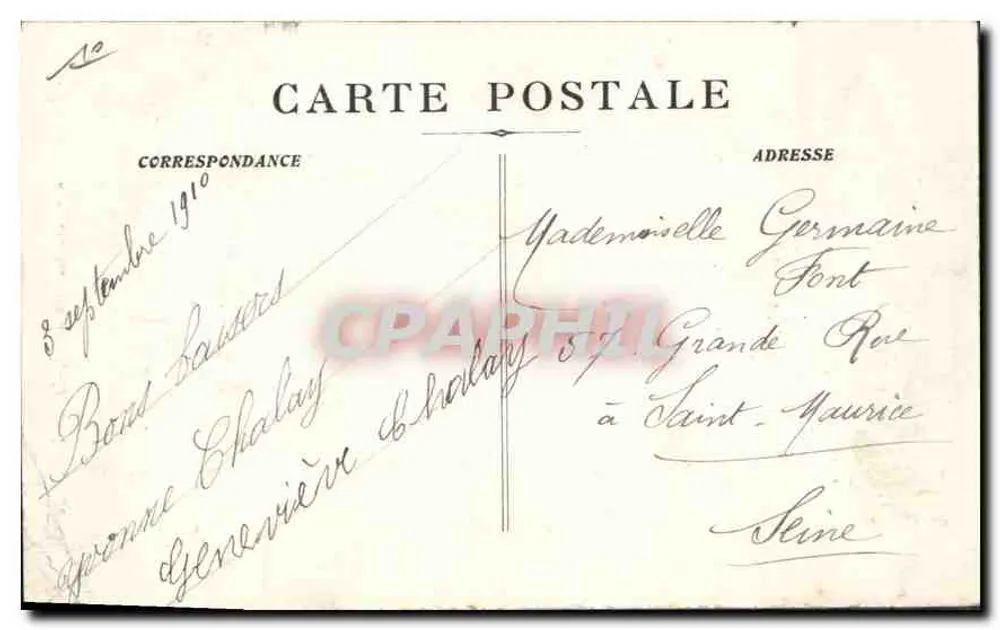 Marseille — Aufzüge der Notre-Dame-de-la-Garde — unbekannter Verleger, Nr. 14 - Rückseite