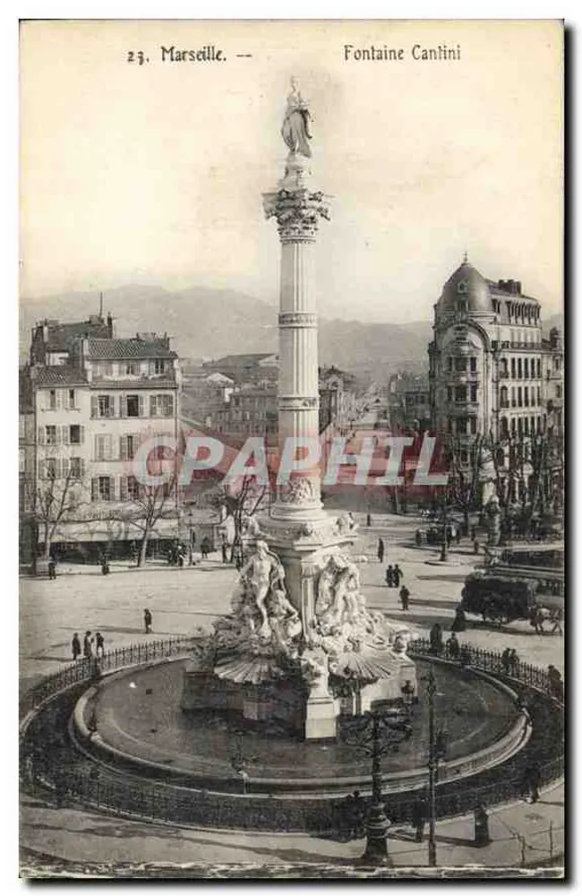 Marseille — Fontaine Cantini — CPAPHIL - Frente
