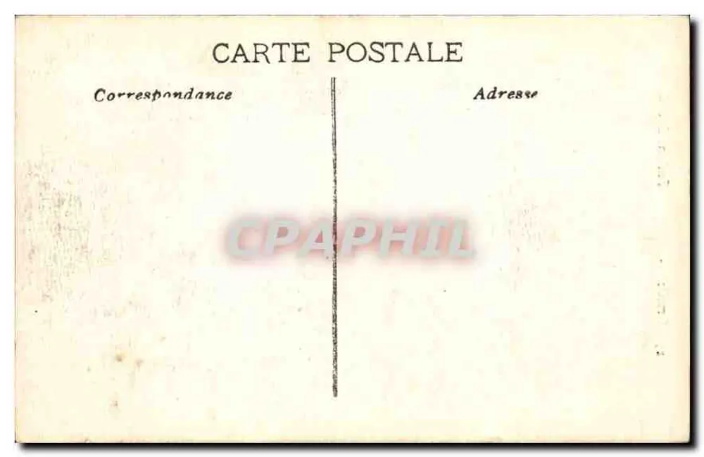 Marseille — Fontaine Cantini — CPAPHIL - Verso